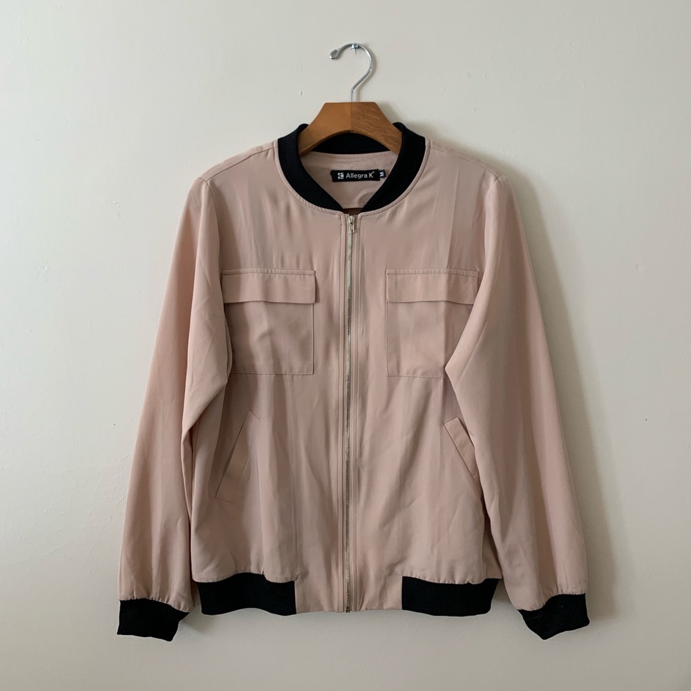 Light Pink Bomber Jacket